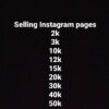 Sales of Instagram and Telegram pages